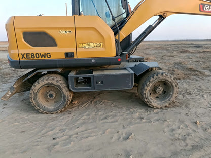 Used 2025 XCMG XE80WG 6.9 t Wheeled Excavator – Unit 00082