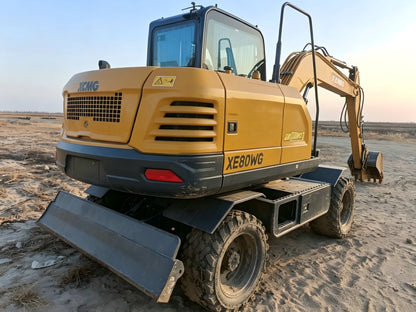 Used 2025 XCMG XE80WG 6.9 t Wheeled Excavator – Unit 00082
