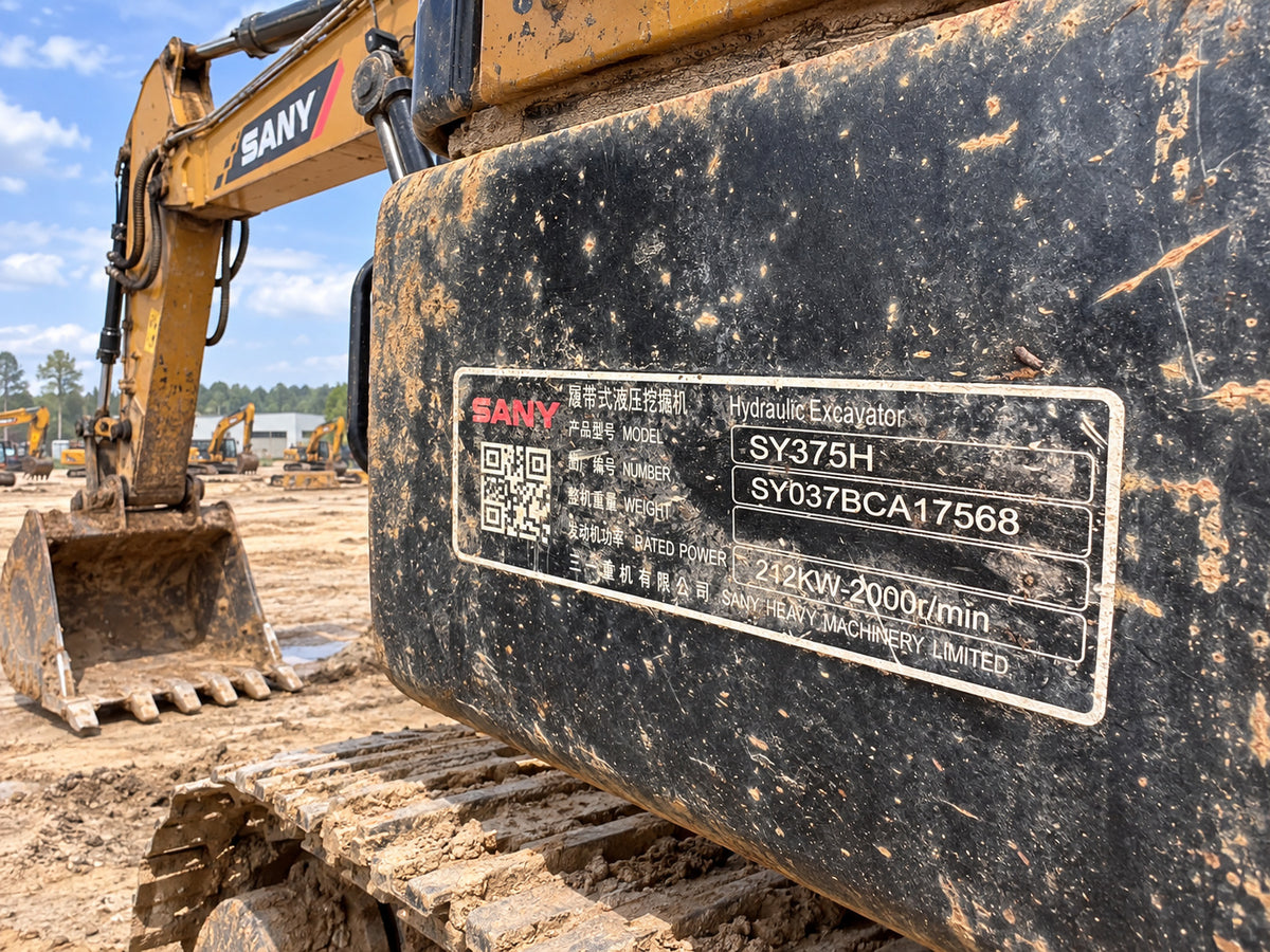 Used 2020 SANY SY375H 37.5 t Crawler Excavator - Unit SY375H
