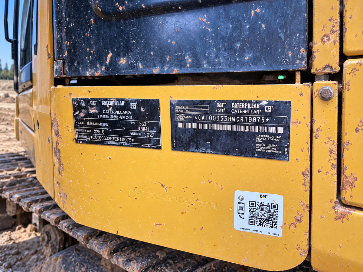 Used 2023 A41 CAT 333 32.9 t 6600h Crawler Excavator – Unit CAT333
