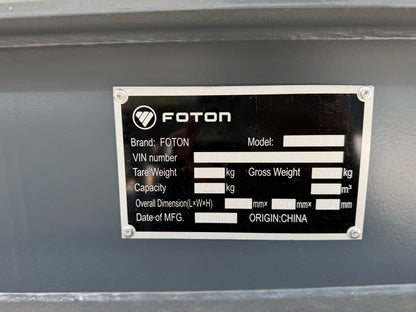New FOTON TANK45000 60000 kg 12.5 m Aluminum Fuel Tank Semi-Trailer