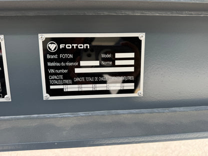 New FOTON TANK45000 60000 kg 12.5 m Aluminum Fuel Tank Semi-Trailer