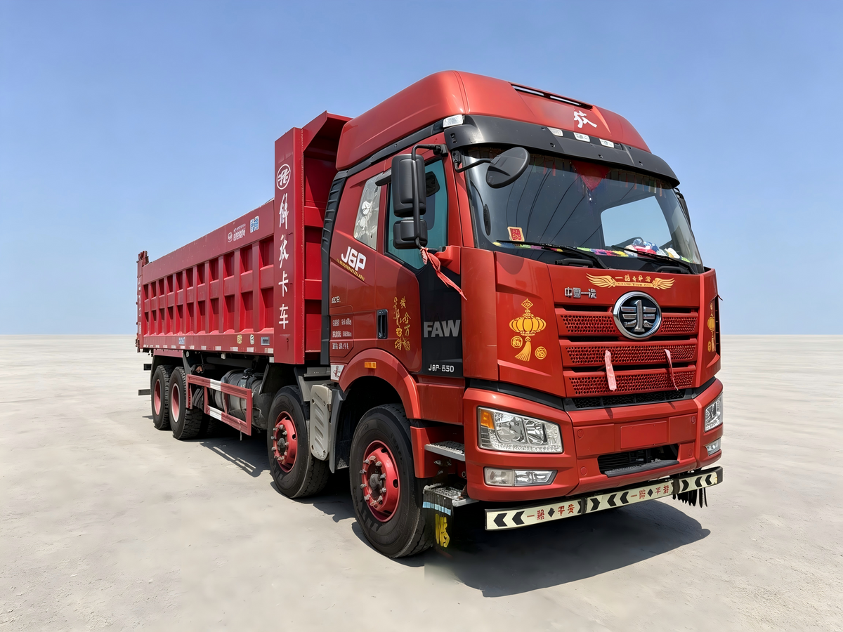 Used FAW Jiefang New J6P 550 hp 8X4 8.8 m China V Dump Truck-9509