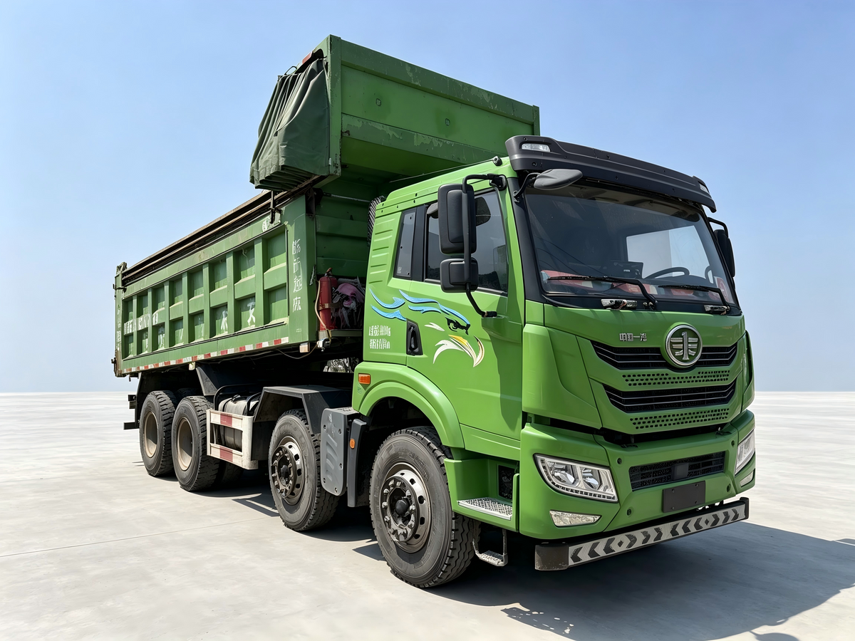 Used FAW Jiefang HanV 2.0 340 hp 8X4 5.8 m Dump Truck-8028