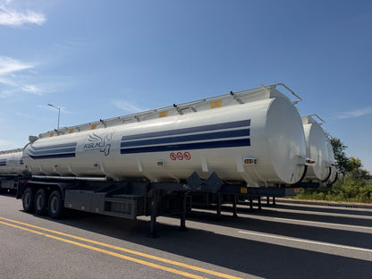 New FOTON TANK45000 60000 kg 12.5 m Aluminum Fuel Tank Semi-Trailer