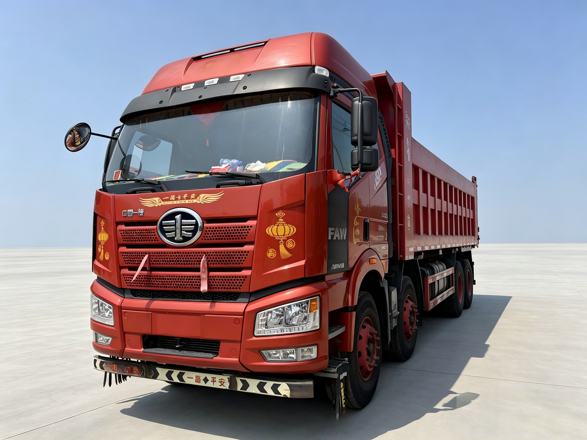 Used FAW Jiefang New J6P 550 hp 8X4 8.8 m China V Dump Truck-9509
