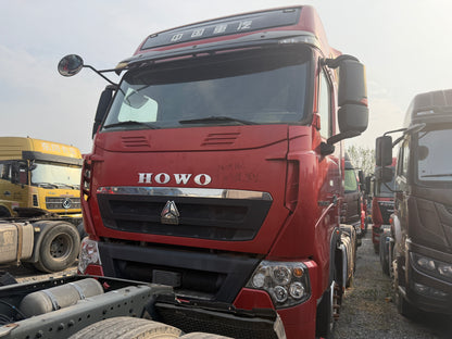 Used July 2020 SINOTRUK HOWO T7H Heavy Duty Version Manual Transmission 430 hp 6X4 Tractor Truck