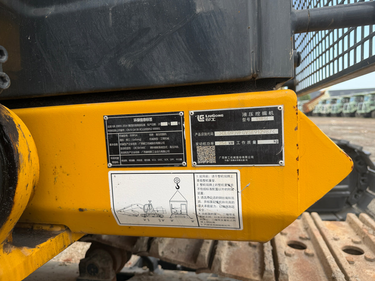 Used 2025 LIUGONG CLG939FGA 39.8 t Crawler Excavator – Unit 939F